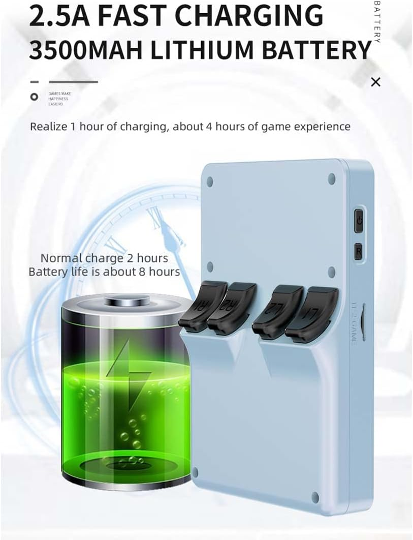 Powkiddy RGB20S Handheld Arcade Game Console, 3.5 Inch Retro Video Game Console with 128G Card & 25000 Games, Open Source Game Player, Gift for Children image number 3