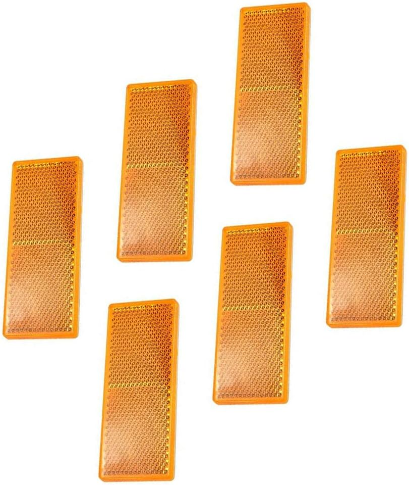 Reflectors Self-Adhesive Rear Reflector Cat'S Eye Reflector Self-Adhesive Cat'S Eye Reflector for Gate Posts Fences Truck RV Caravan