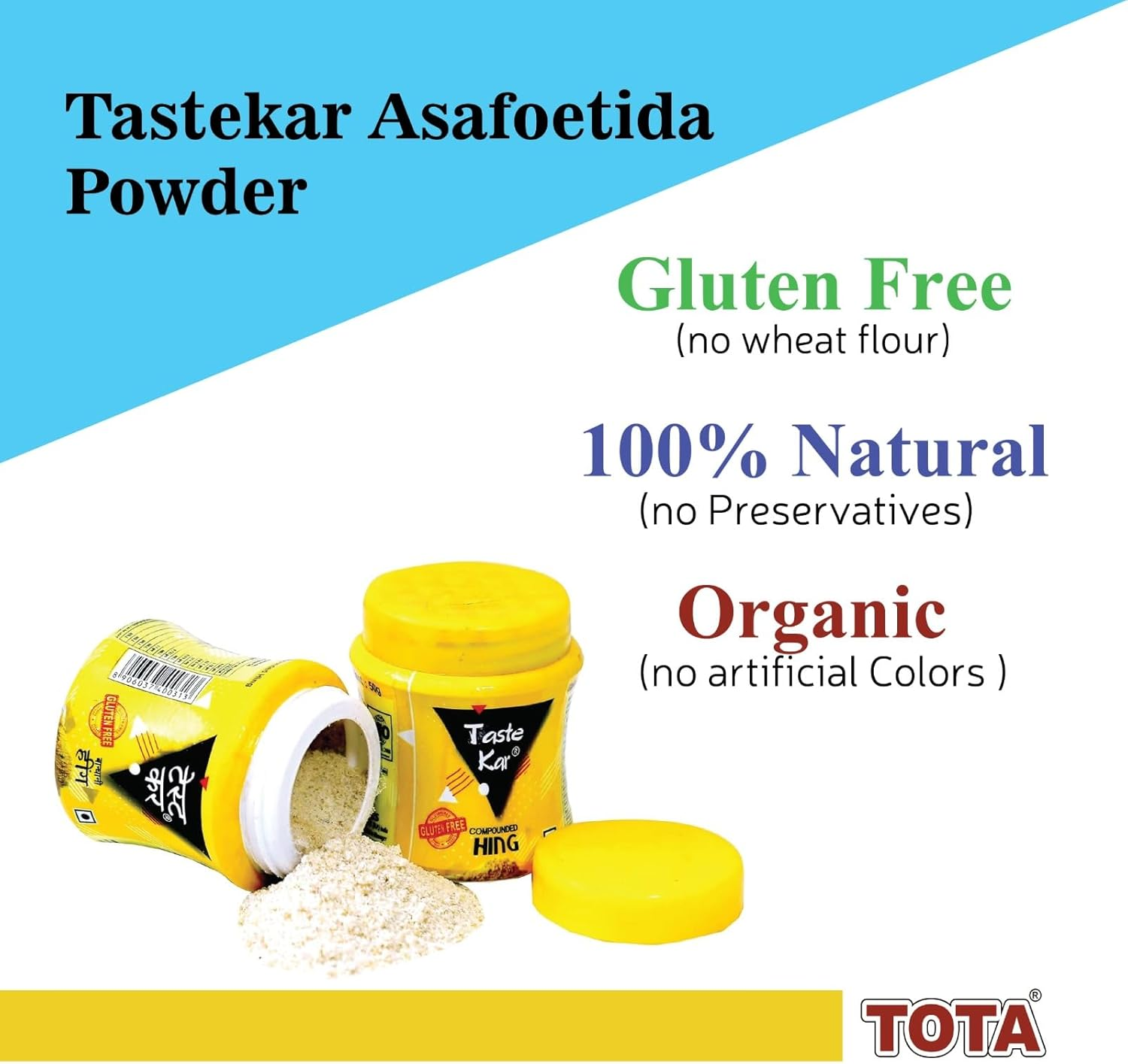 Tastekar Gluten Free Asafoetida Powder Hing Indian Spice | Compounded Heeng Asafetida Spice Powder-50 Gm (100, Grams) image number 2