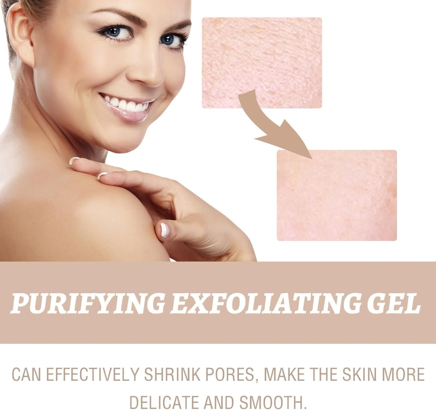 Purifying Exfoliating Gel,Facial Purifying Cleanser, Gel Scrub for Face,Gentle Exfoliating Facial Cleanser for All Skin Types(2Pcs)