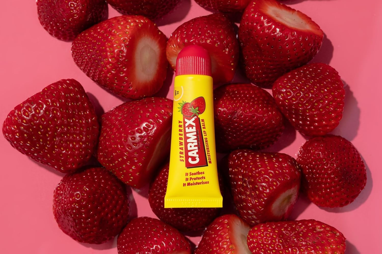 CARMEX Strawberry Lip Balm 10G Tube image number 6