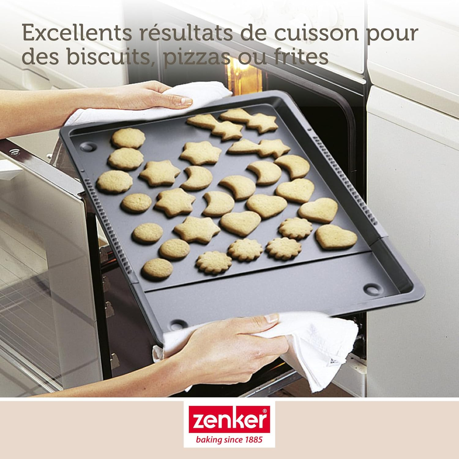 Zenker 6540 Extendable Baking Tray, Black
