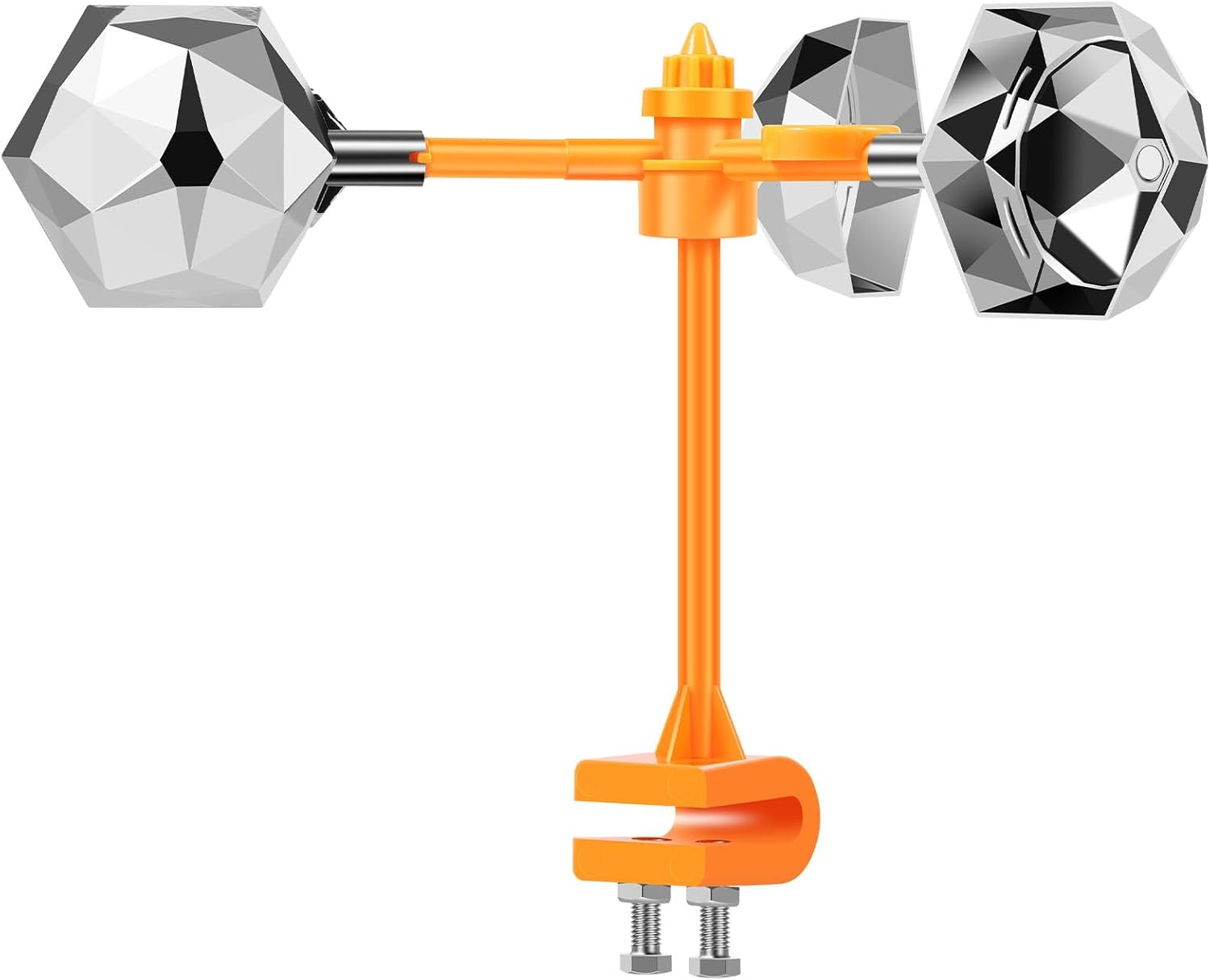 Bird Repeller, 360&deg; Reflective Bird Deterrent, Wind Powered Bird Reflector, Reflective Rotating Deterrent, Bird Deterrent Device for Garden Railings Roofs Repels Birds (Style 2) image number 2