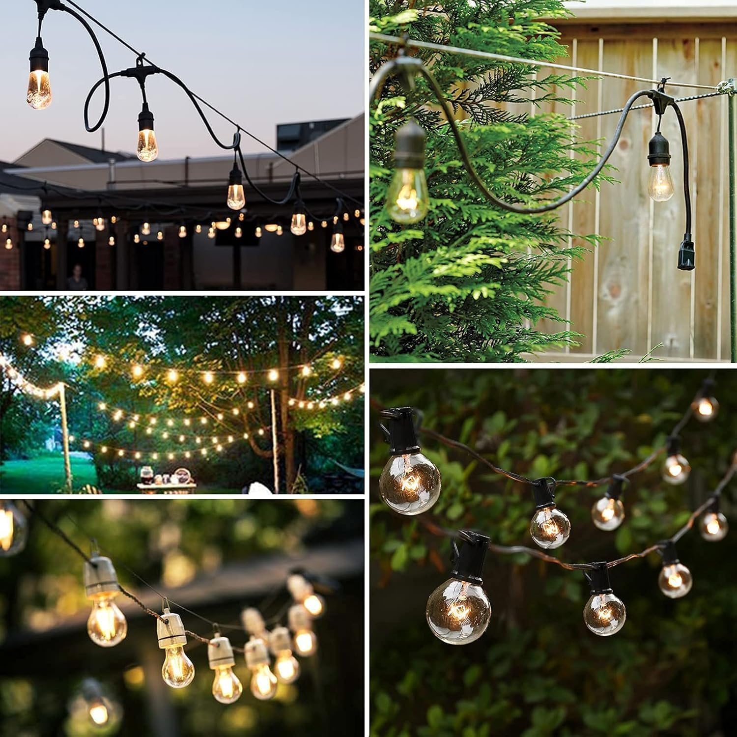 Globe String Light Suspension Kit, Outdoor Light Guide Wire, 170FT Coated Stainless Steel 304 Wire Rope, String Light Hanging Kits, Light Hanging Kit image number 3