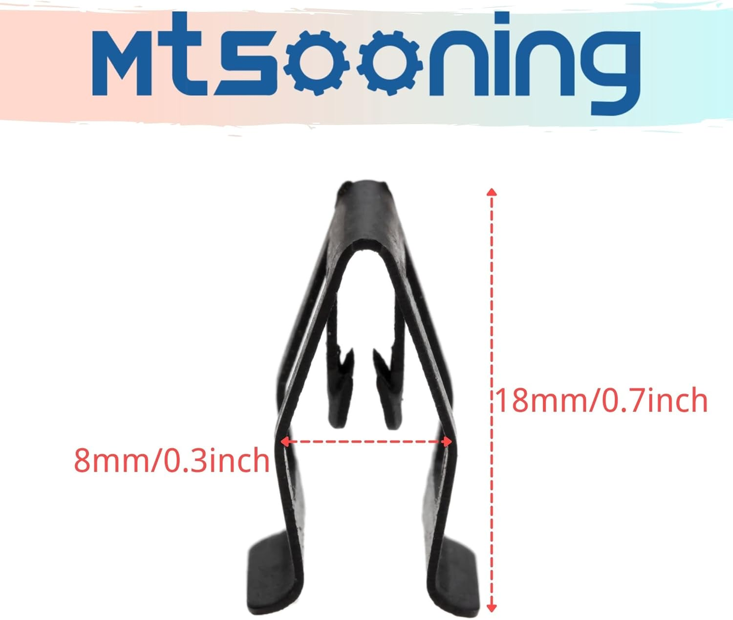 Mtsooning 20PCS Metal Console Trim Clips, Car Front Dash Dashboard Panel Retainer Replacement for Universal Cars Sahara JK Ford Mazda Toyota image number 6