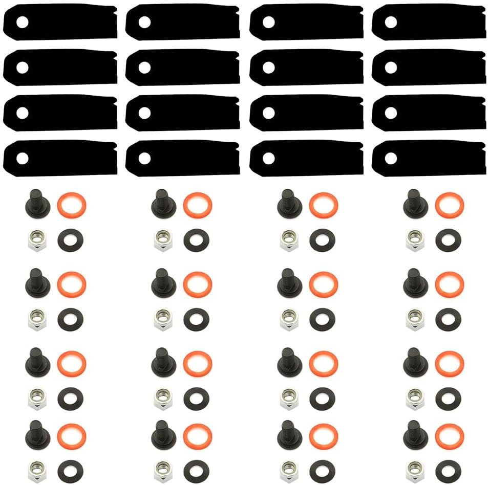 4Pcs Blades & Bolts Set for Victa 19&rdquo; & 20&rdquo; Mowers Blade Set CA09470S image number 1
