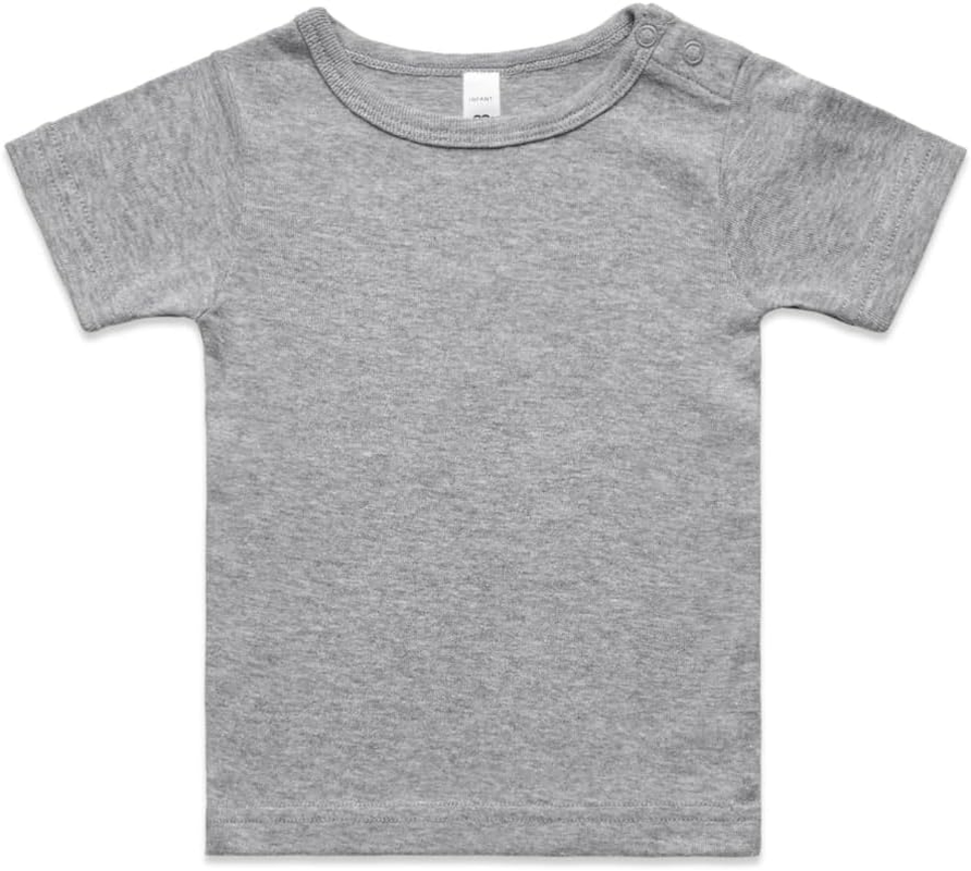 Ascolour Baby Unisex Baby Tee Shirts Short Sleeve Shirt 0-24Months - White, Pink, Grey, Black (White, 18-24M) image number 4