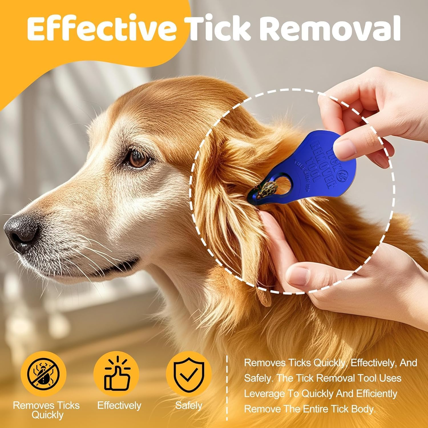 3 Pack Portable Tick Removal Tools, Tick Remover Tools for Dogs, Pets and Humans, Efficient, Safe and Reliable, Tick Key Essentials for Outdoor Activities(3 Colours)