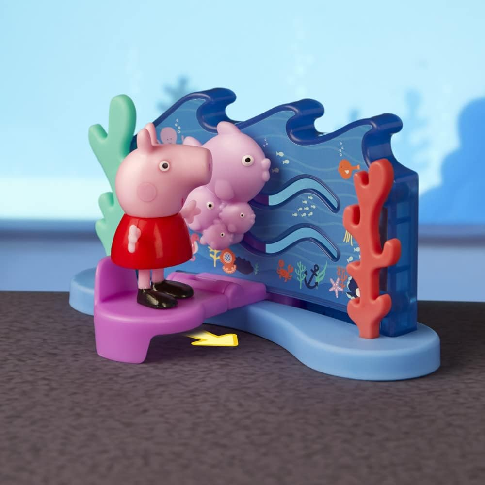 Peppa Pig Peppa&rsquo;S Adventures Peppa&rsquo;S Aquarium Adventure Playset Preschool Toy: Includes 4 Figures and 8 Accessories; for Ages 3 and Up image number 4