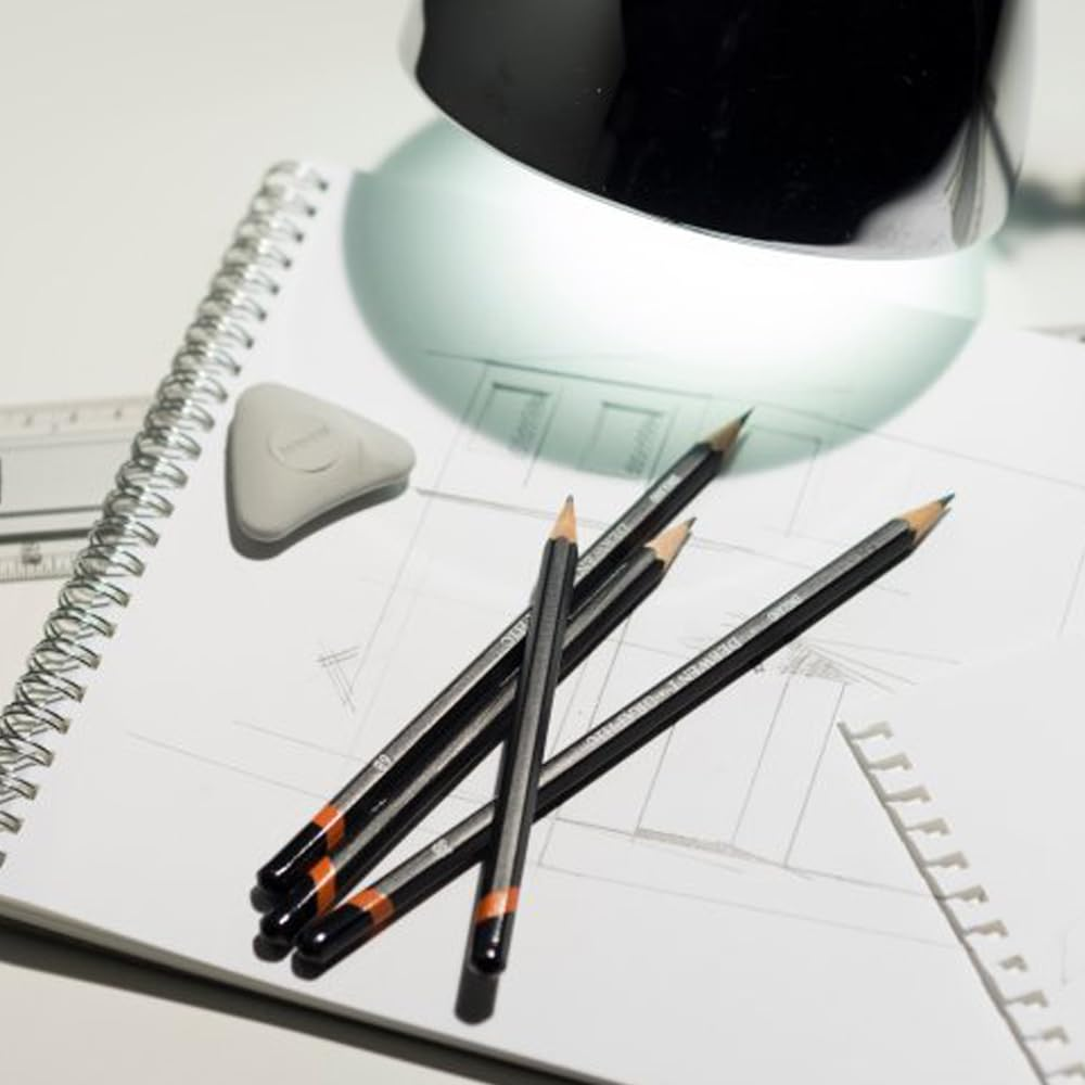 Derwent Graphic Soft Graphite Drawing Pencils, Ideal for Illustrating & Shading, Set of 12, Professional Quality, 34215