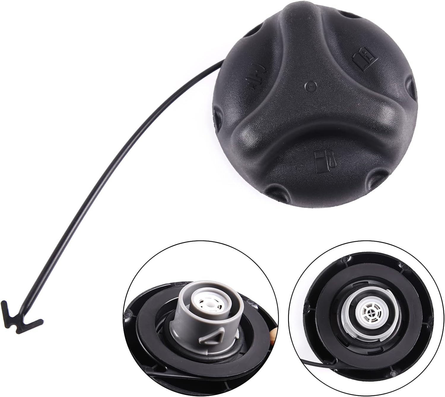Fuel Tank Gas Cap 25827646 Compatible with 2004 2005 2006 2007 Hummer H2, 2006 2007 2008 2009 2010 Hummer H3, 2009 2010 Hummer H3T image number 6