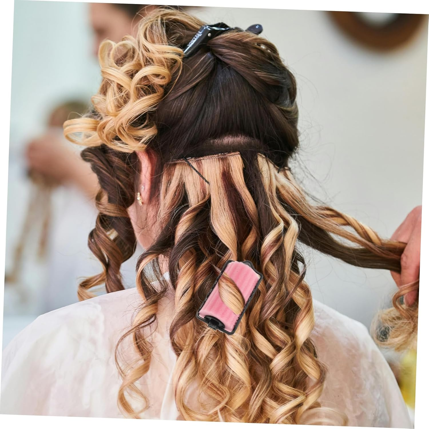 EPIGEIST 8Pcs Self Holding Sponge Hair Rollers Soft Sleeping Hair Curlers for Curling Styling and Volume Small Comfortable Non Damaging for Home and Salon Use image number 2