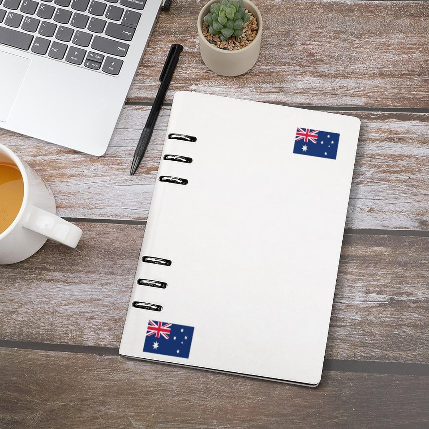 80 PCS Small Australia Flag Stickers Australian Day Decorations Decal Apply so Smooth Flat Heart Stickers Versatile Bike Motorcycle Helmet Cup Wall Company School image number 2