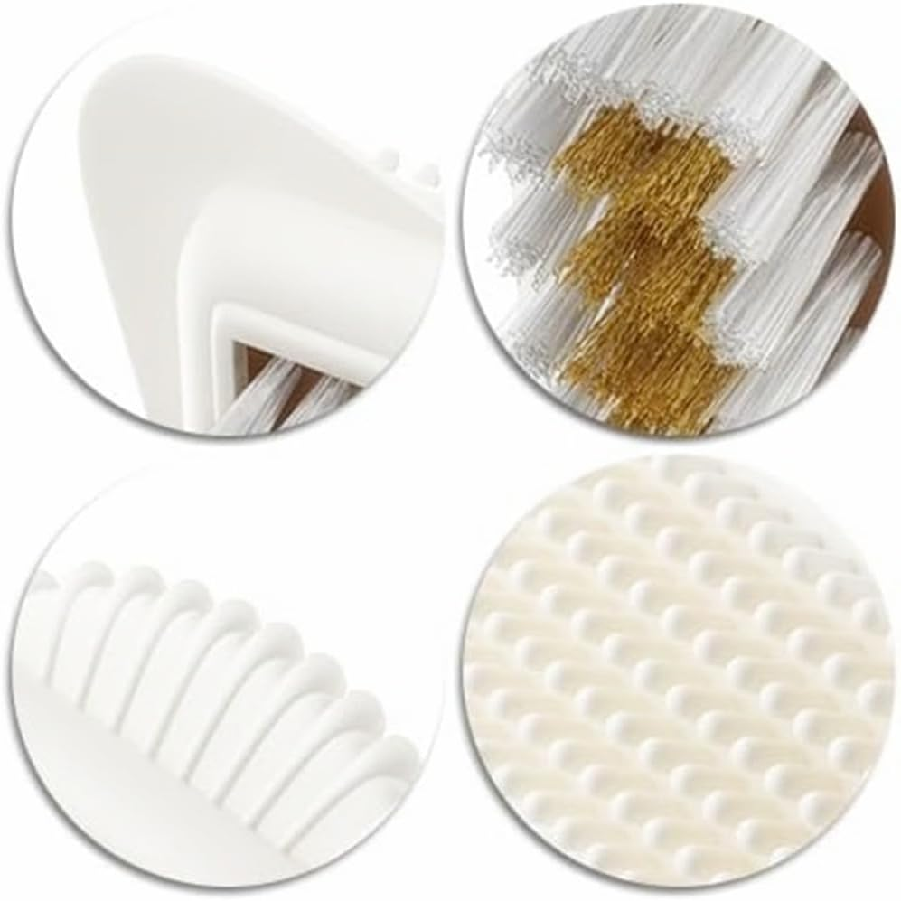 Quality Nubuck and Suede Multifunctional 4-Sided Cleaning Shoe Brush, Brass Bristle,Cleaner Brush for Boots, Jackets, Shoes, Furniture with Extra 1 Pcs Erasers -(15Cm*4Cm) image number 3