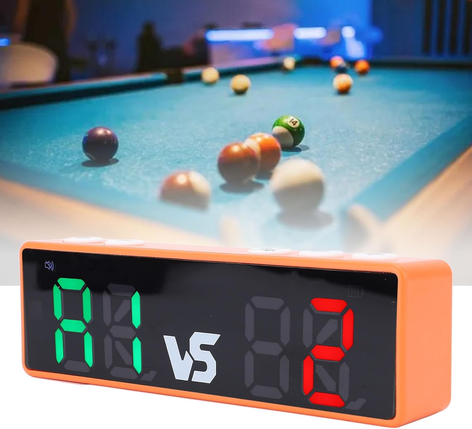 Mini Digital Scoreboard, 4 Digits Cornhole Score Keeper with Long Battery Life, Loud Buzzer, Suitable for Basketball Baseball Volleyball image number 1