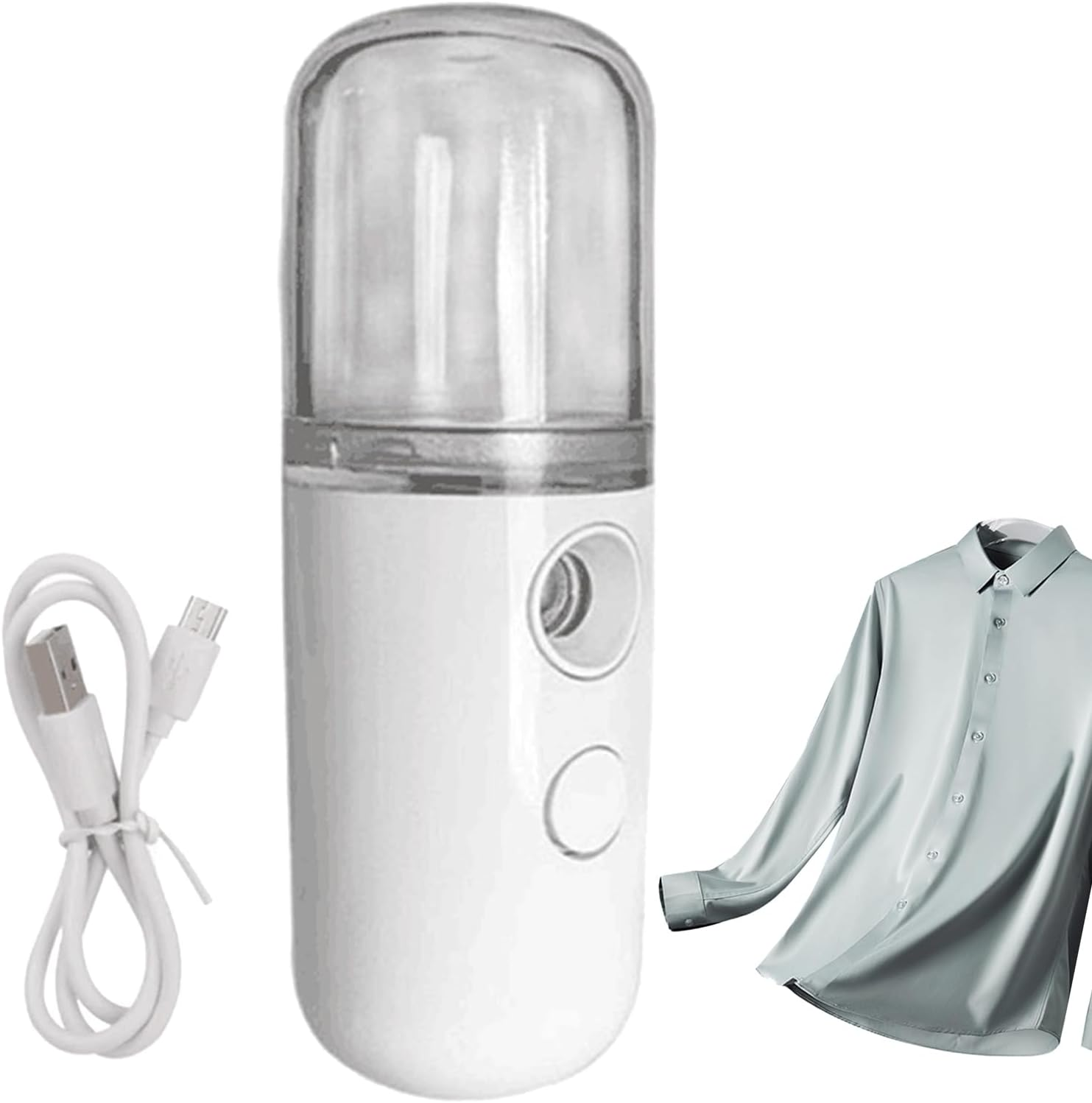 Mini Facial Steamer -Nano Sprisher A, Portable Beauty Facial Mister | Compact Atomization Wireless Steam Device, Rechargeable Moisturizing Tool for Refreshment of Rouu image number 3