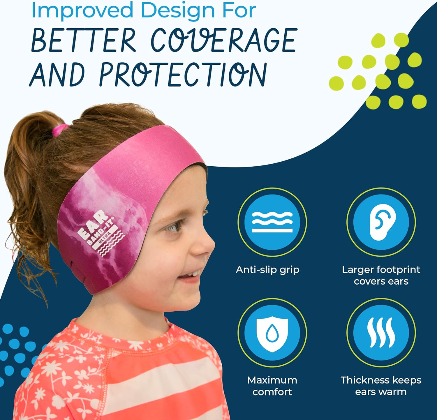 Ear Band-It Ultra Swimming Headband - Best Swimmer'S Headband - Keep Water Out, Hold Earplugs in - Doctor Recommended - Secure Ear Plugs - Invented by ENT Physician (Sea Life, Small (Ages 1-3)) image number 5