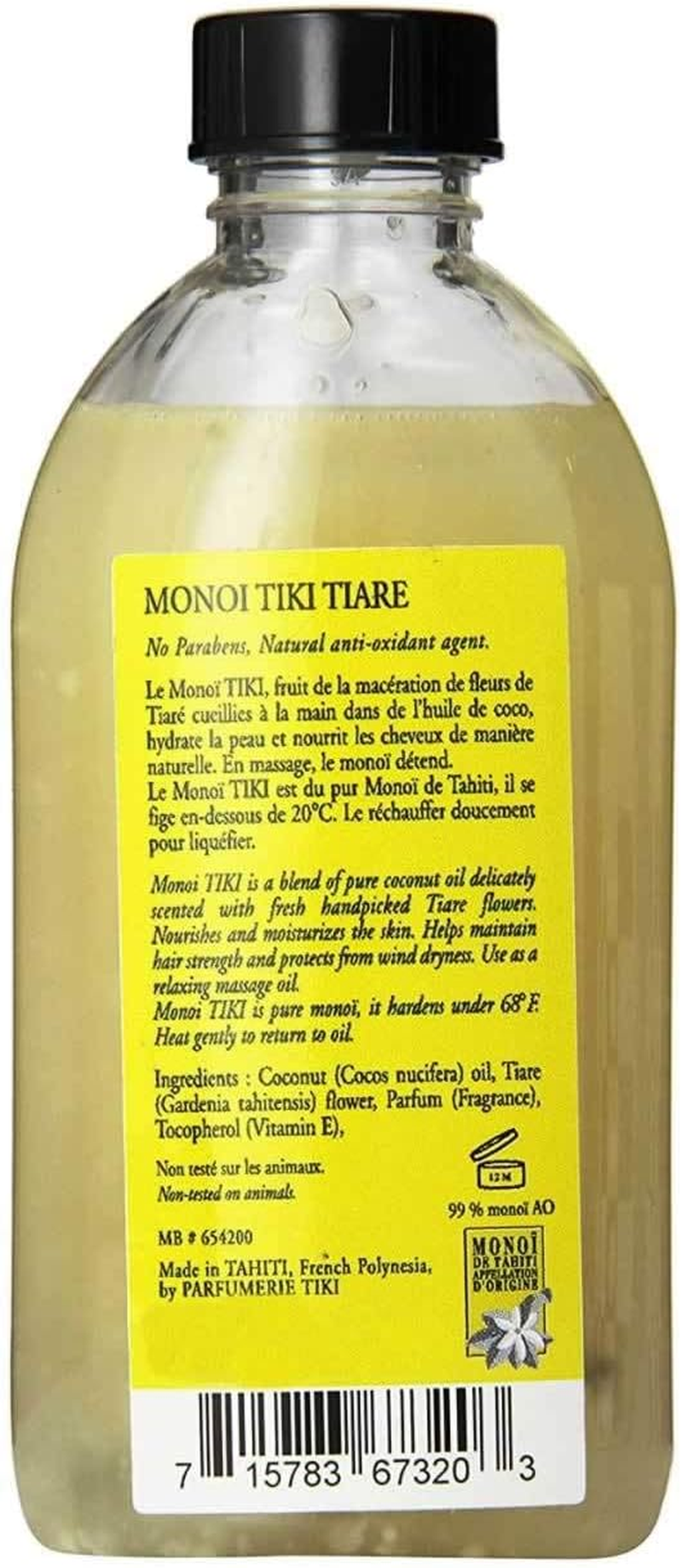 Monoi Tiare Tahiti Tiare Gardenia Coconut Oil (Pack of 2), Scented with Fresh Handpicked Tiare Flowers, 100% Made in Tahiti, 4 Fl. Oz. image number 5