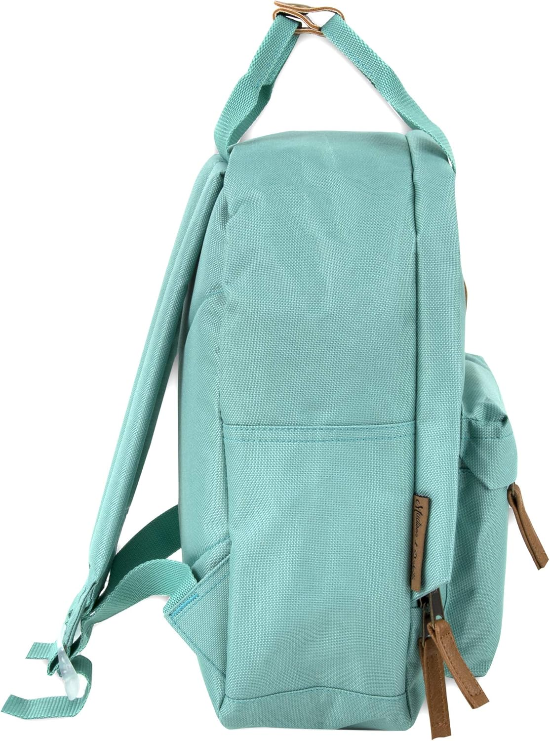 Canvas Mini Backpack for Everyday & Day Pack Rucksack in Solid Color Blocks image number 4