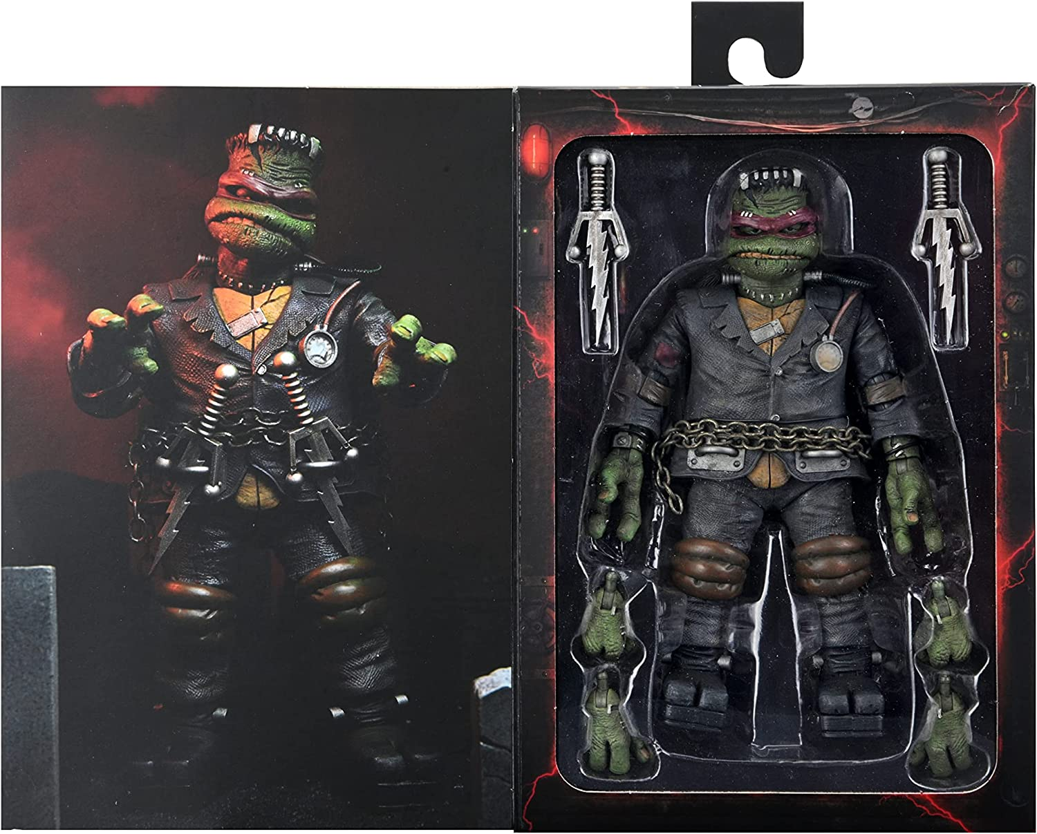 Rubie'S Kid'S Teenage Mutant Ninja Turtles Ultimate Raphael as Frankenstein'S Monster 7" Action Figure, Multicolor, 7" image number 6