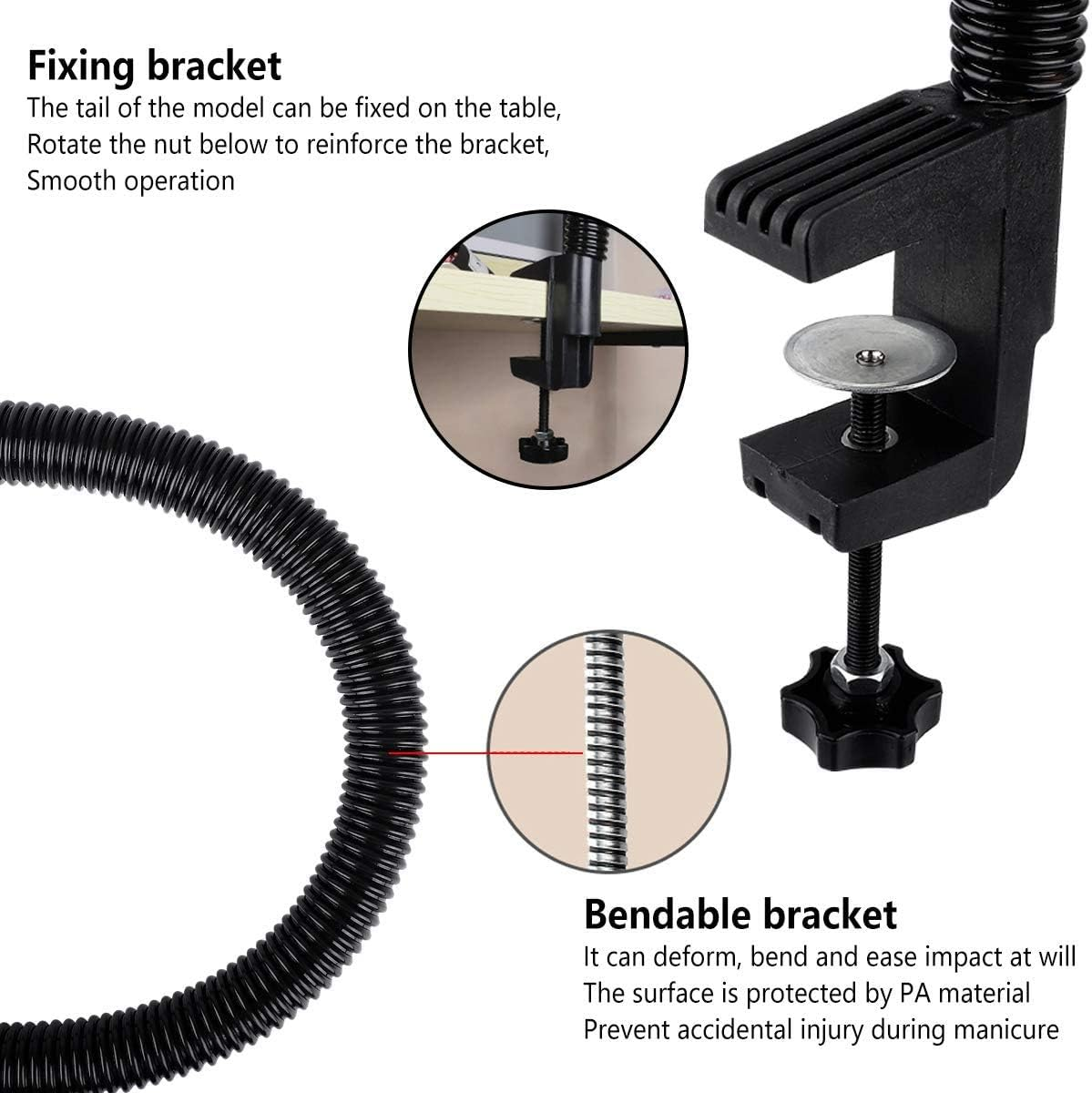 Practice Hand for Acrylic Nails, Professional Nail Practice Hand for Training, Adjustable False Fake Mannequin Hand with 100Pcs Nail Tips, Upgrade DIY Nails Display Manicure Supply image number 4