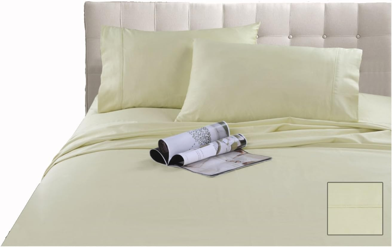 Kingtex 300 Thread Count Hotel Quality Cotton Sateen Sheet Set, Single, Charcoal