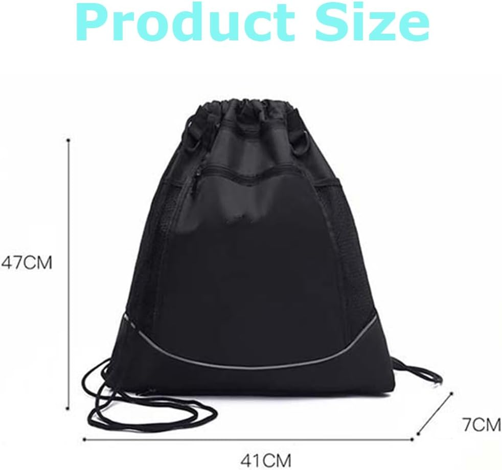 Drawstring Basketball Backpack/Outdoor Sports Bag,Basketball & Travel Backpack,Multi-Purpose Mesh Bag for Gym Hiking Camping image number 4