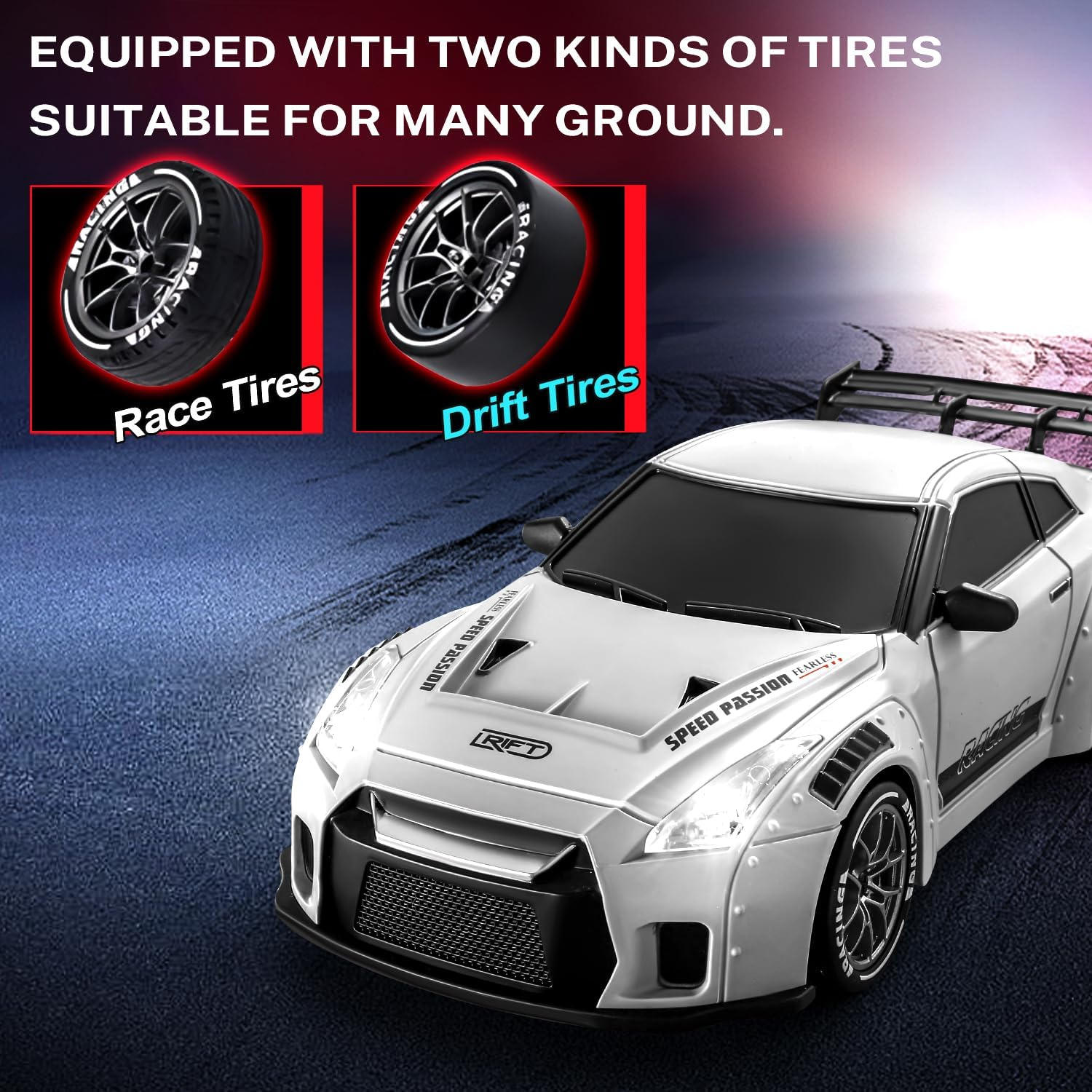 ACAMMZAR RC Drift Car, Remote Control Car image number 2