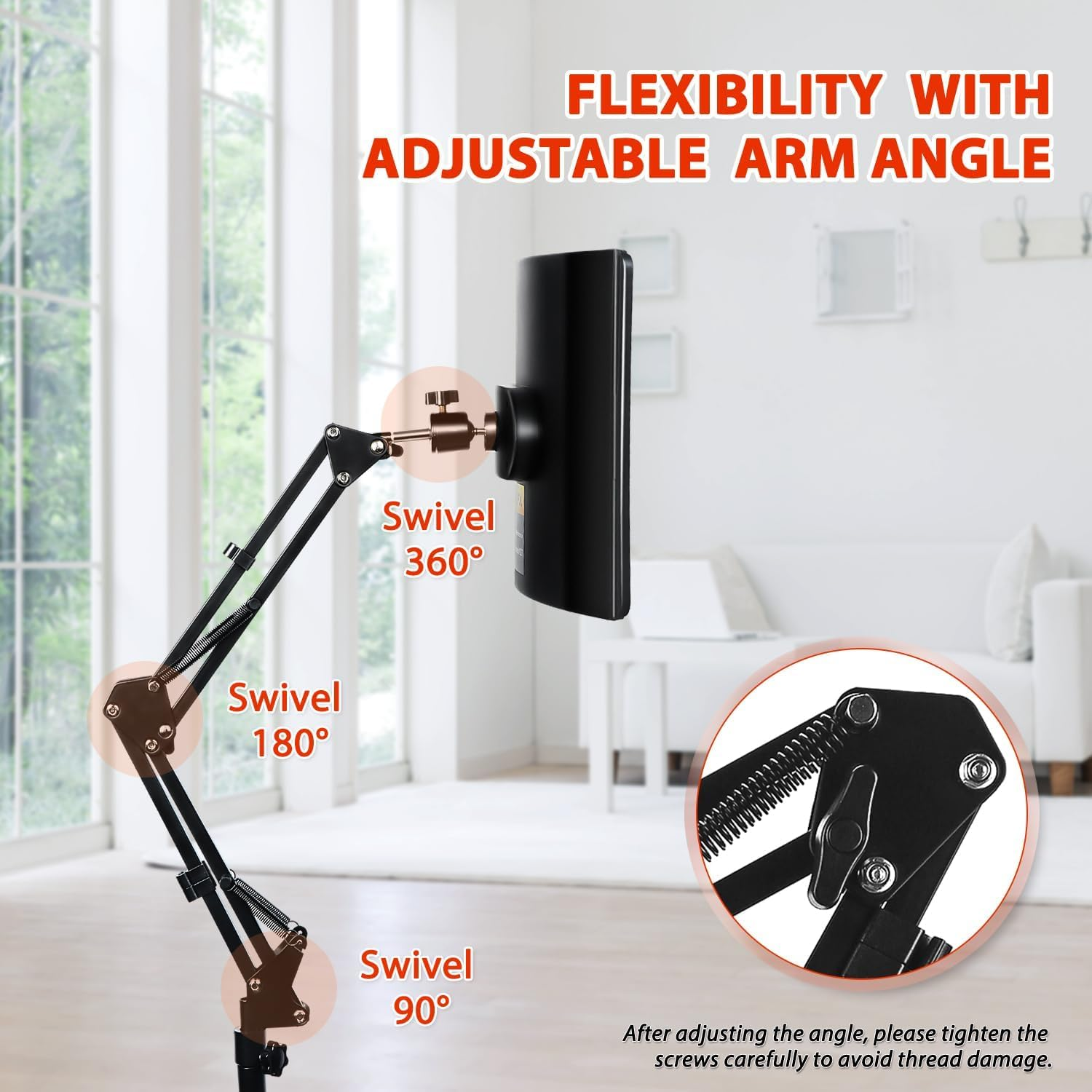 Red Light Therapy for Face and Body, Red Infrared Light Therapy Lamp with Stand Led 660Nm Red Light-Therapy& 850Nm Infrared Light Device for Body image number 5