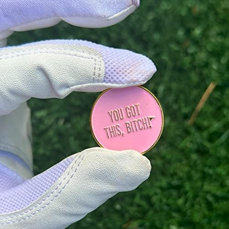 Birdie Girl Frickin' Golf Women'S Ball Marker with Hat Clip, Womens Golf Accessories, Magnetic Golf Ball Marker, Ball Marker Hat Clip, Golf Bag Accessories image number 4