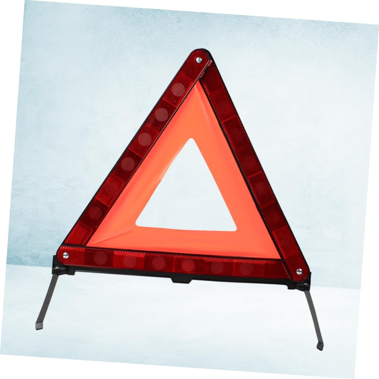 ULTECHNOVO Reflective Red Triangle Warning Sign Roadside Safety Triangle Emergency Car Warning Sign for Vehicle Breakdown and Road Safety image number 1