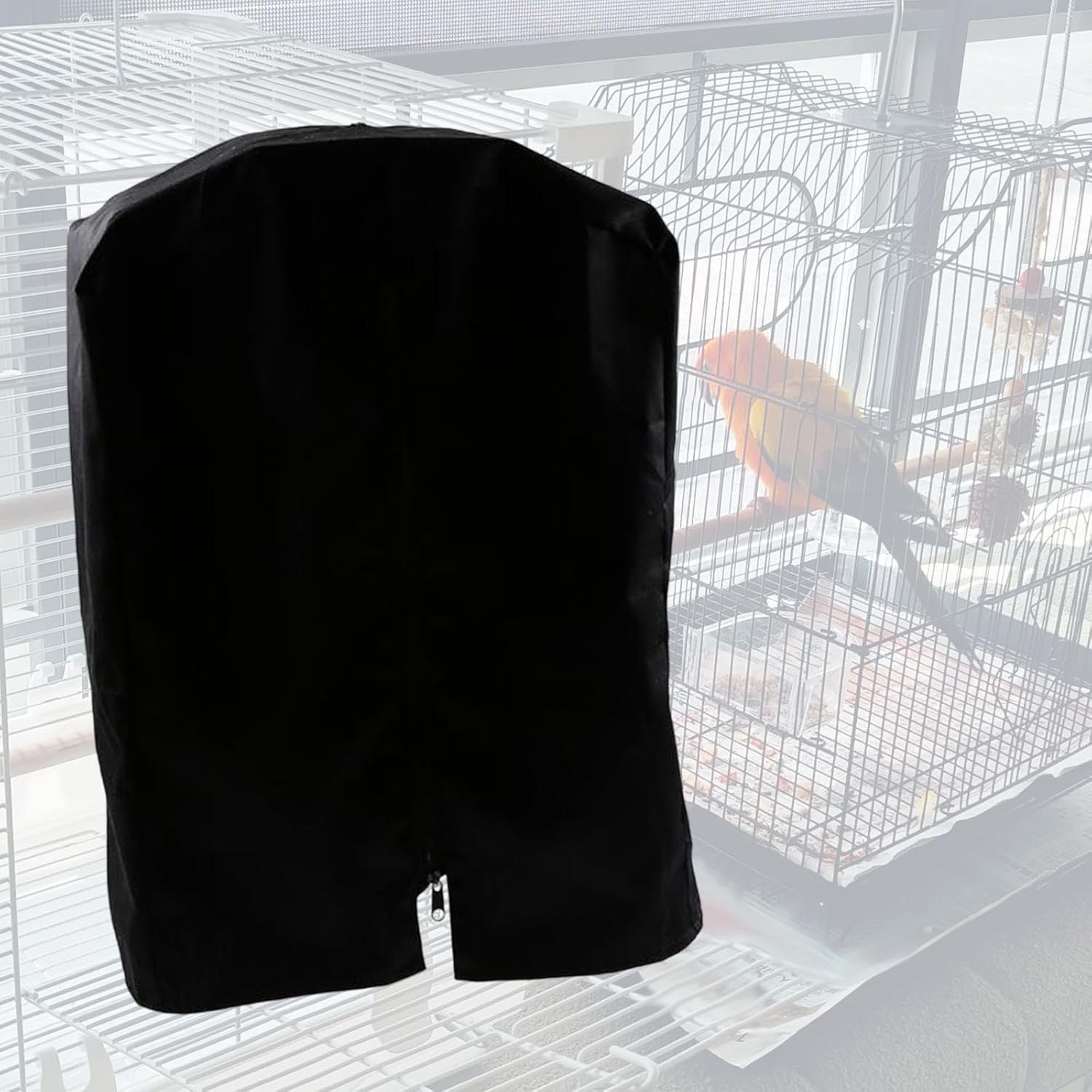Folpus Bird Cage Cover Birdcage Cover Sunproof,Breathable,Good Night,Washable Waterproof Blackout Cover for Macaw Budgies Lovebirds image number 1
