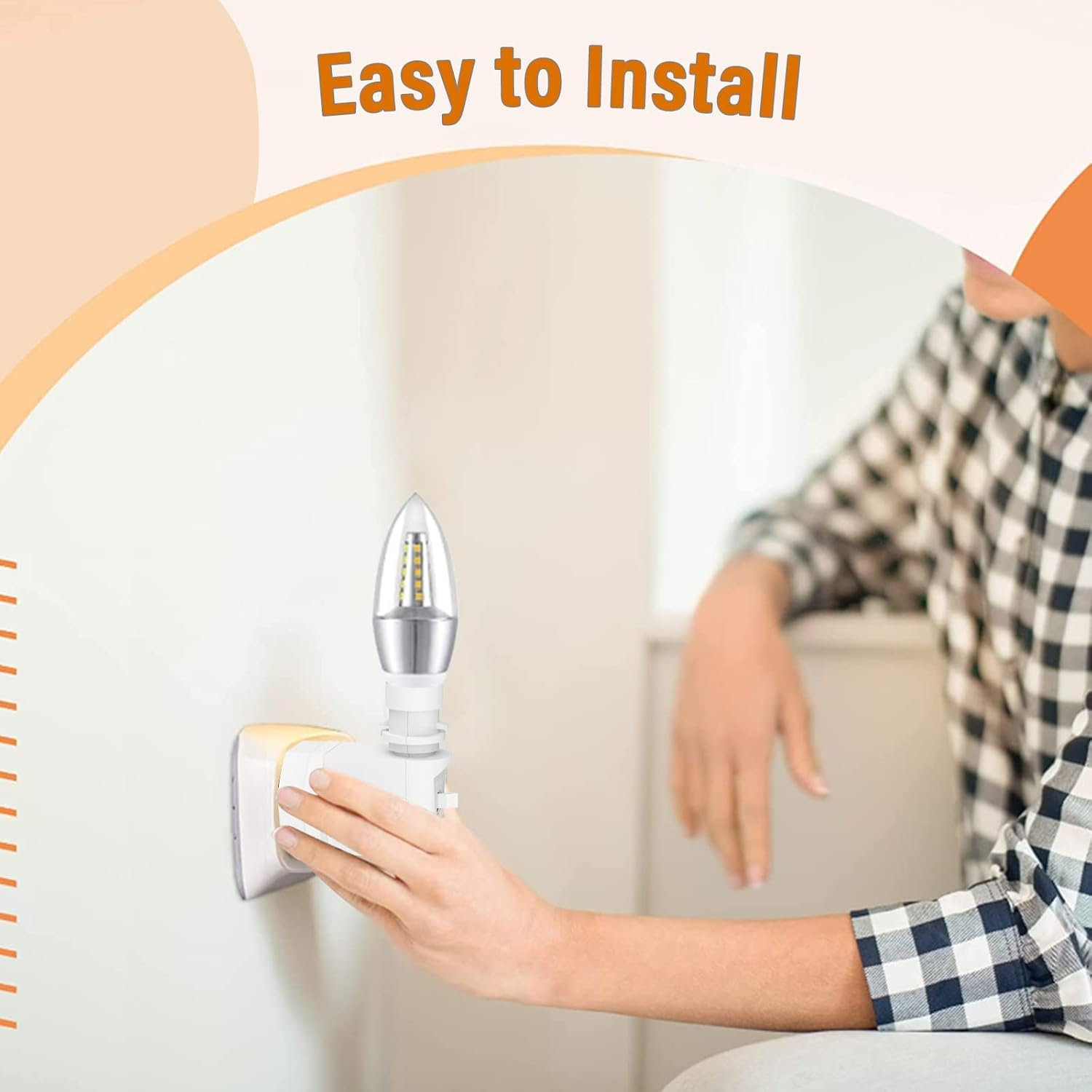 E14 Plug-In Light Socket Adapter with Switch, MATCHEASY 2-Pin Outlet to E14 Bulb Holder Converter for LED & Incandescent Lights 240V Australian Standard (Bulb NOT Included) image number 4