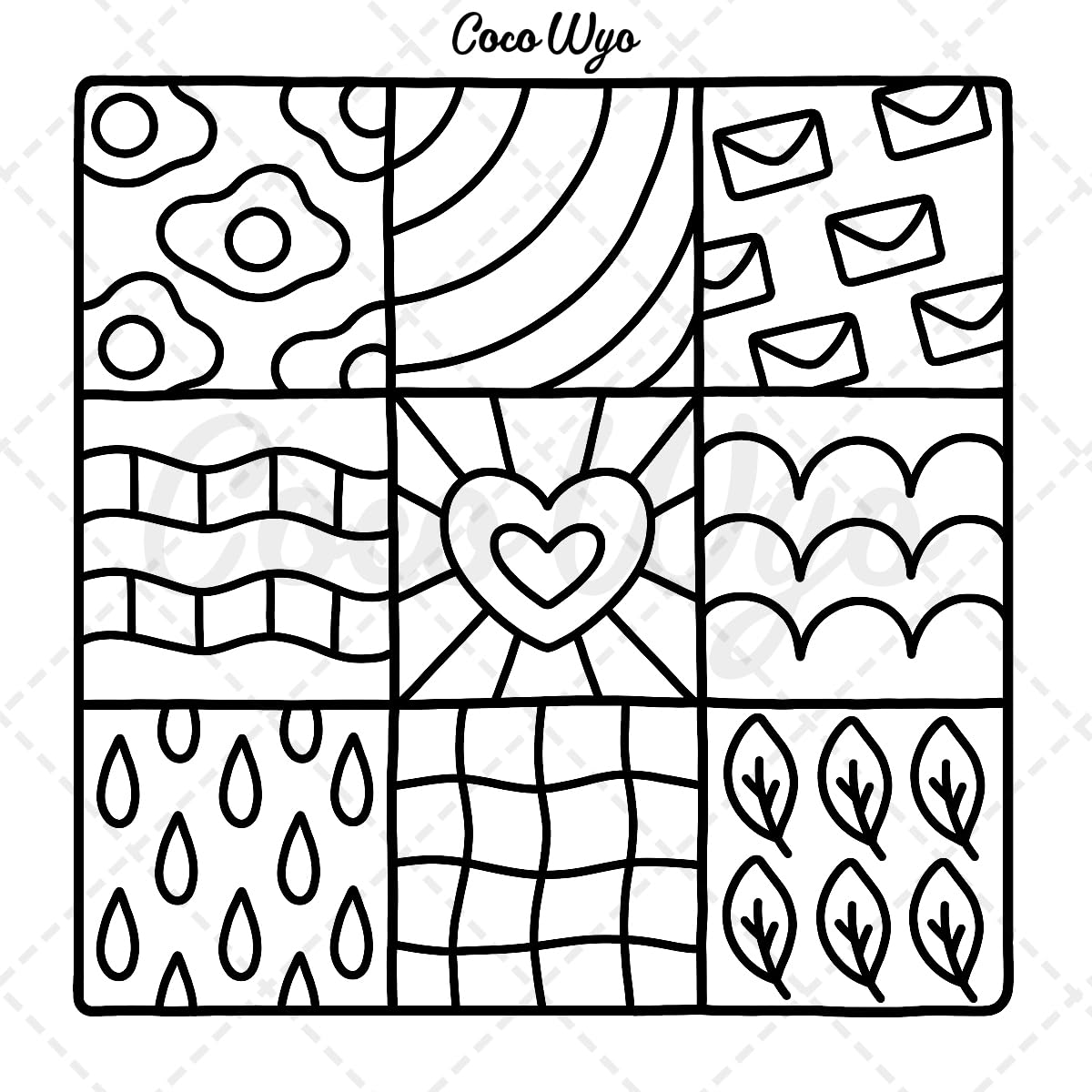 Comfy Patterns: Coloring Book for Adults and Kids, Bold and Easy, Simple and Big Designs for Relaxation Featuring Lovely Cozy Pattern and Mandala image number 2