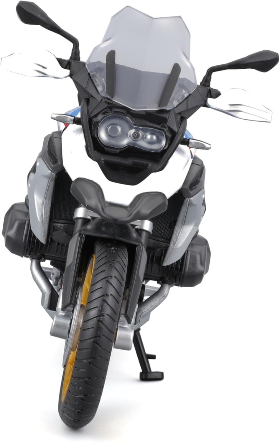 Maisto BMW R1250GS 1:12 Scale Motorcycle Model with Suspension and Fold-Out Side Stand 17 Cm Blue/White (5-20100) image number 3