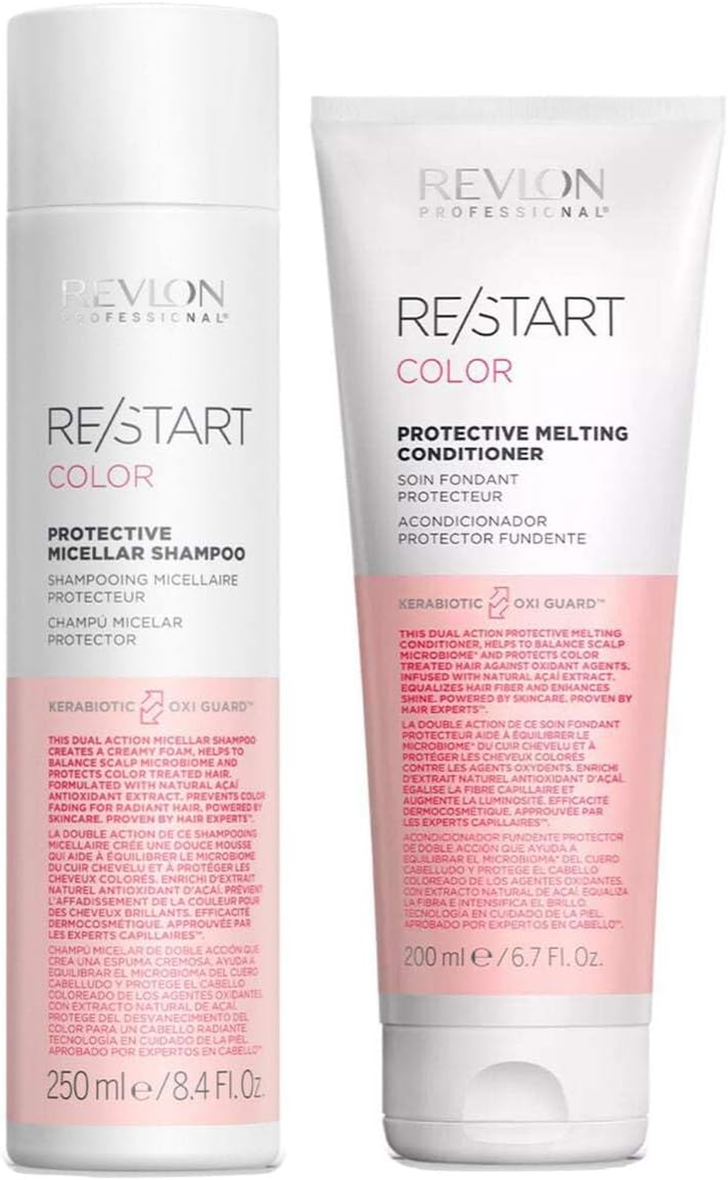 REVLON PROFESSIONAL RE/START&trade; COLOR PROTECTIVE MICELLAR SHAMPOO 250Ml & PROTECTIVE MELTING CONDITIONER 200Ml DUO