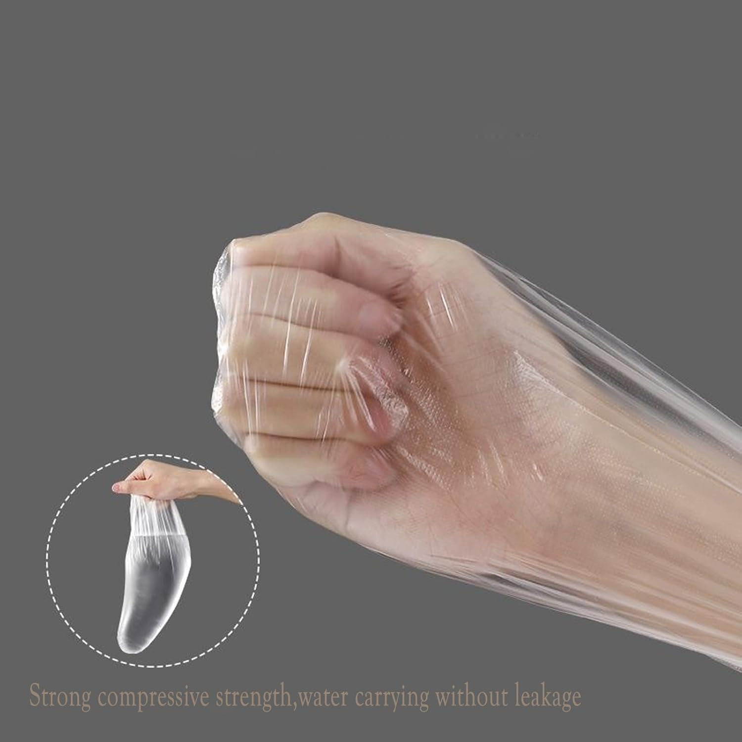 Zittop 100Pcs Plastic Foot Covers 2024 Upgrade Disposable Socks, Paraffin Bath Foot Moisturizer Socks, Prevent Dry and Cracked Feet and Moisturize Feet (100P Transparent) image number 4