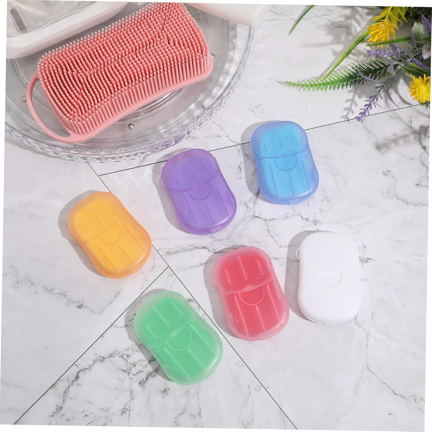 BESPORTBLE 120Sheets Convenient Paper Soap Sheets for Travel Camping Soap Portable Sheets Outdoor Accessory image number 6