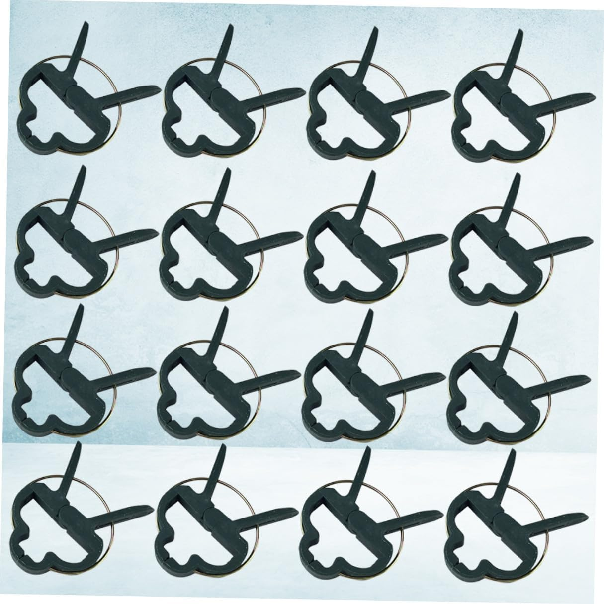 SHINEOFI 80PCS Large Plant and Flower Clips Garden Stem Support Clamps for Vines Stalks PE Material Protective Tree Clips for Climbing Plants and Outdoor Use
