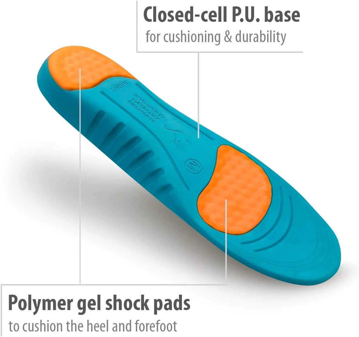 Footlogics Sensi Orthotic Insoles, Ideal for Diabetes, Arthritis, and Sensitive Feet, Reduce Pressure and Friction, Evenly Distributes Force, Flexible, Soft, and Supportive, Full Length, X-Large, Pair image number 6