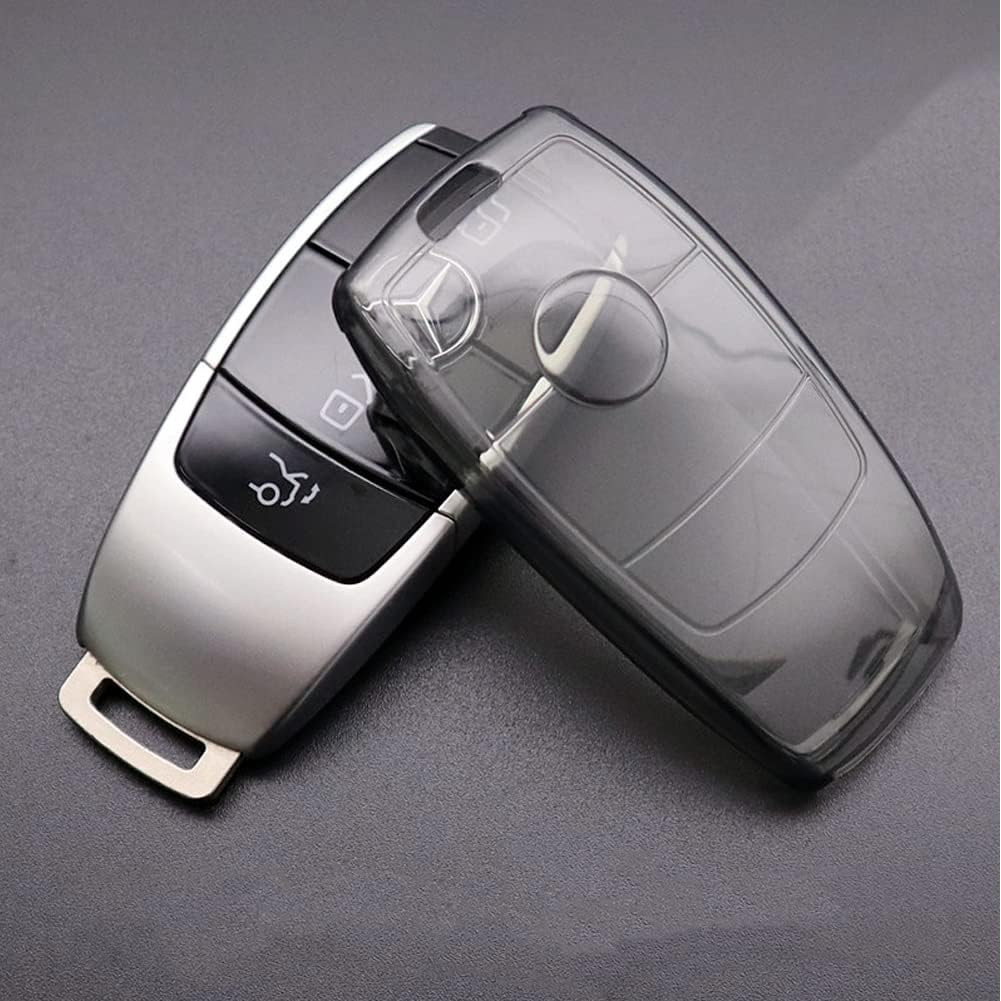 IUIU Key Fob Cover Smoked Color, Black Fob Protector, Premium TPU Case Compatible with BMW 1 2 3 5 6 Series, X1 X2 X3 X5 X6 X7 image number 3