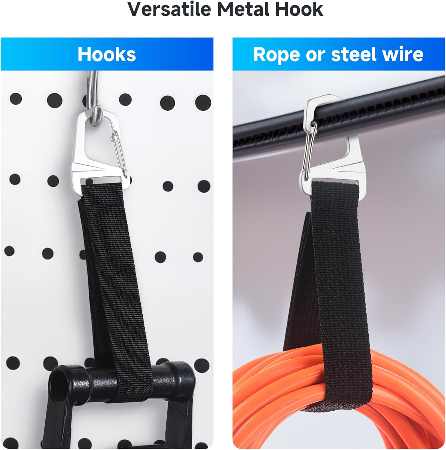 Cable Matters 5-Pack Heavy Duty Extension Cord Organizer Straps with Metal Buckle, 50 Lbs Load Capacity, Extension Cord Holder with 13 X 1 Inch Hook-And-Loop Straps image number 5