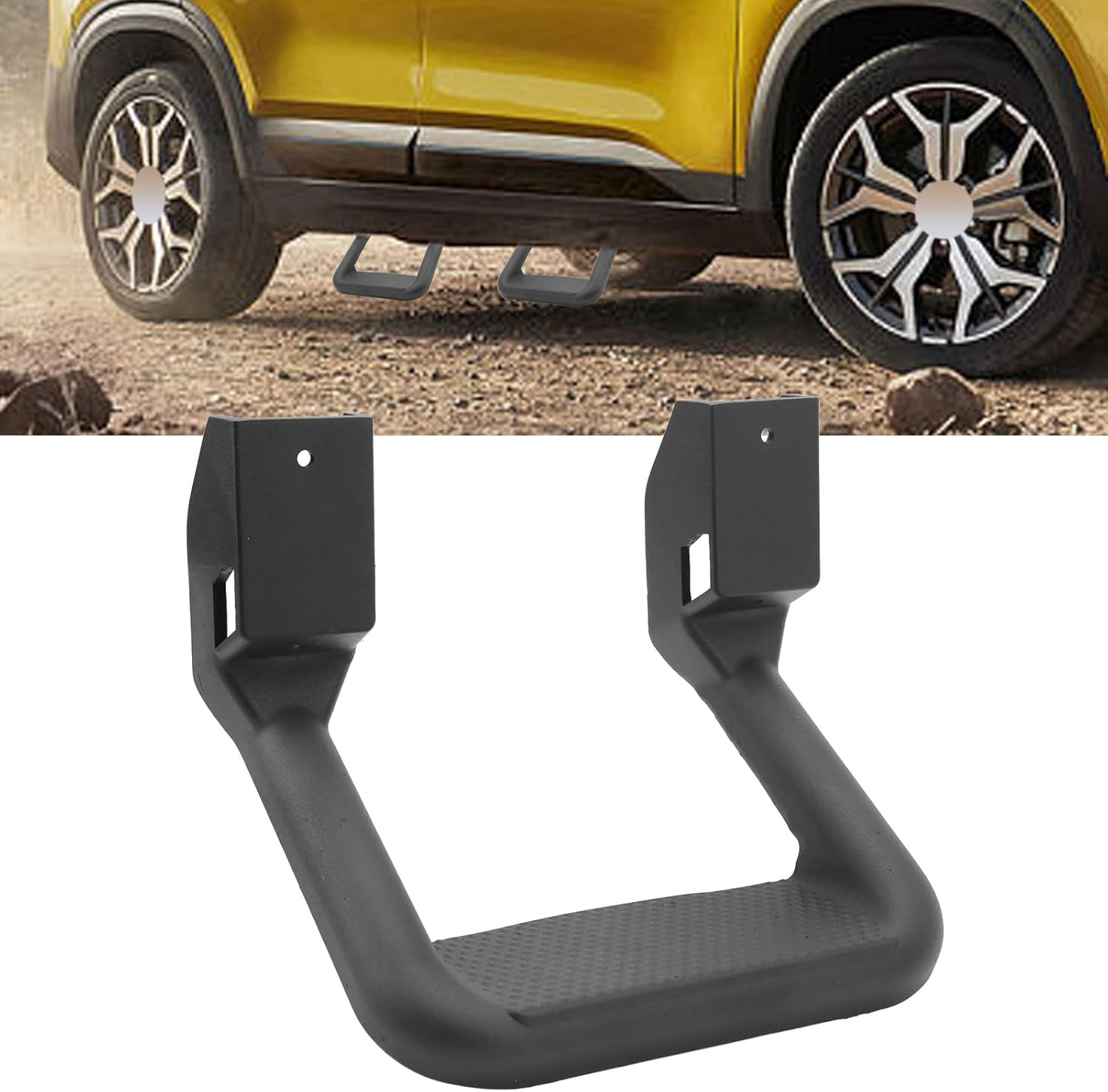Universal Truck Side Step Set - Powder Coated Cast Aluminum -Slip Steps For, Reliable and Accessory