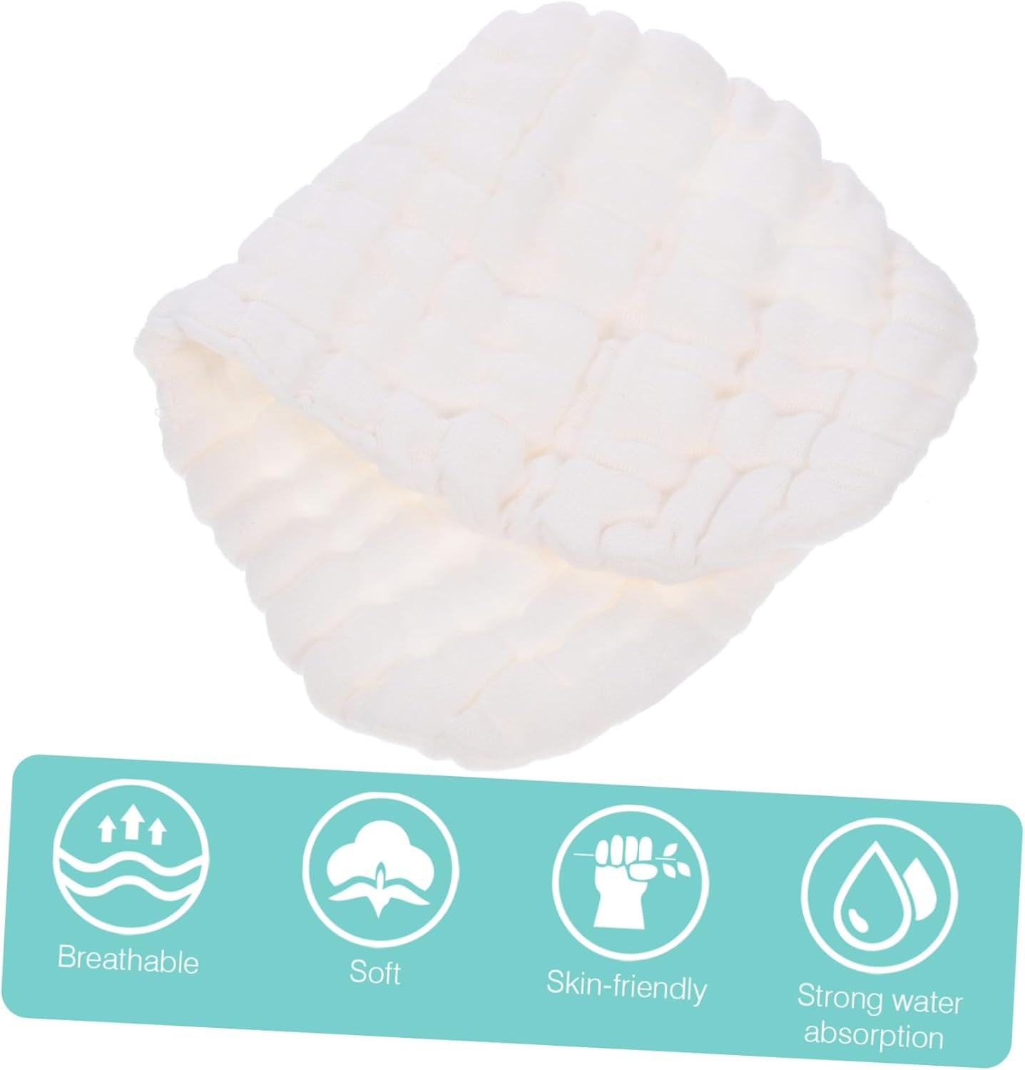 Reusable Diaper Liners for Newborns 12-Layer Soft Cotton Liners for Baby Cloth Diapers image number 5