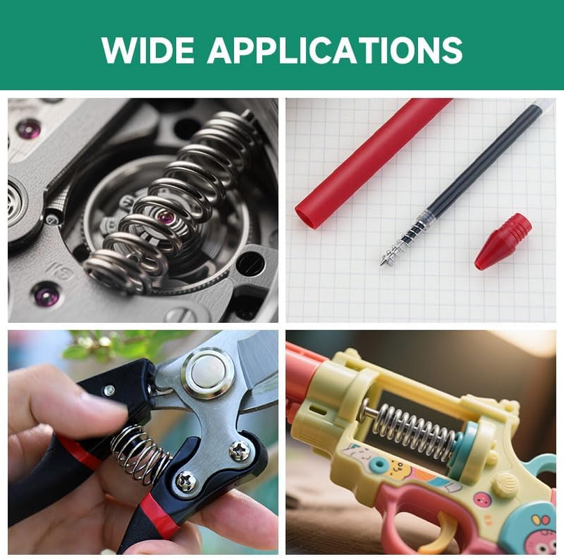 Small Compression Spring 10 Pcs Stainless Steel Steel Wire Diameter 0.7Mm, OD, 5Mm for Tools、Pen Pressure Spring、Diy Projects、Furnitures Repairs image number 2