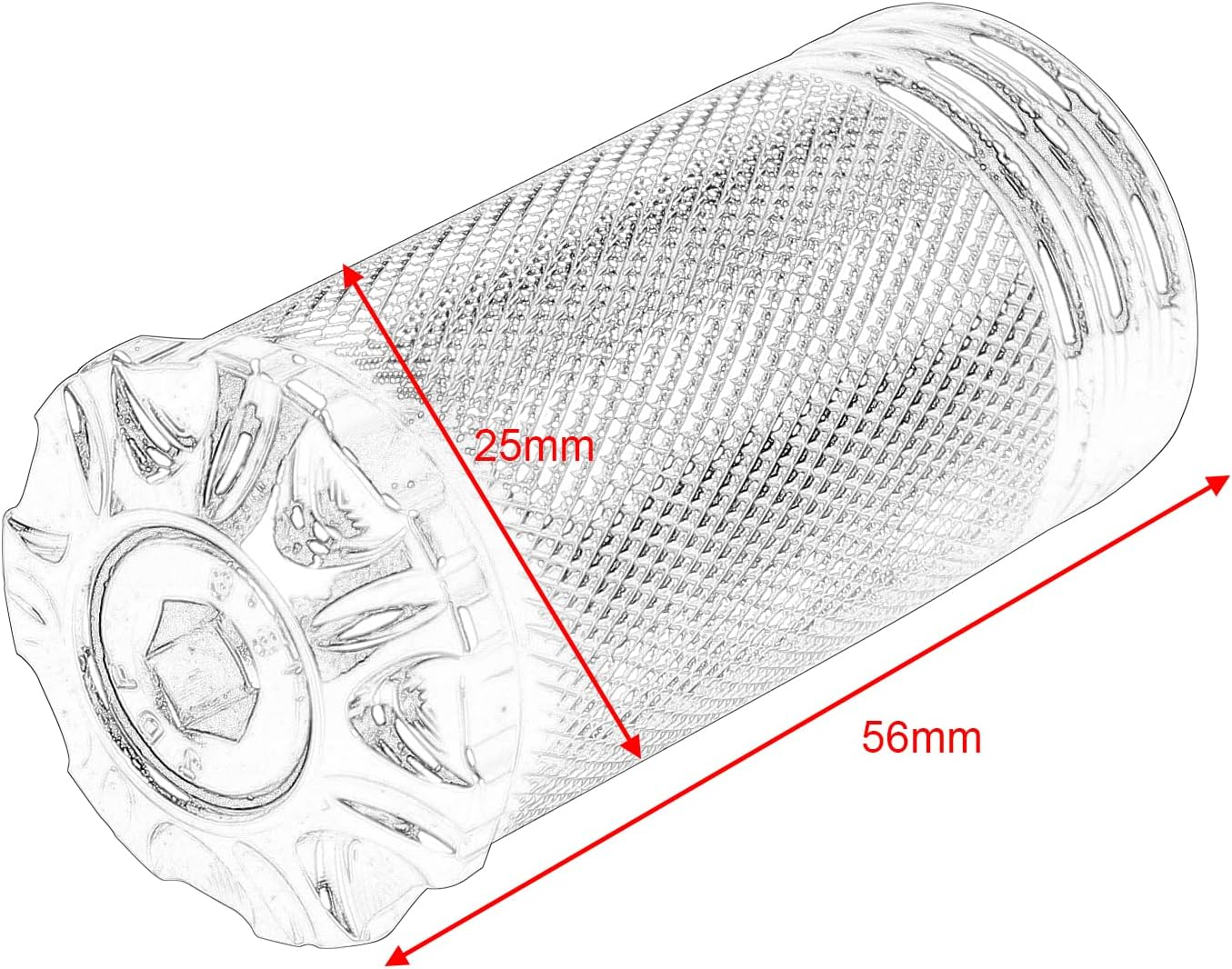 Brake Pedal Shift Lever Toe Peg Compatible with All Harley Davidson Models(Chrome A) image number 6