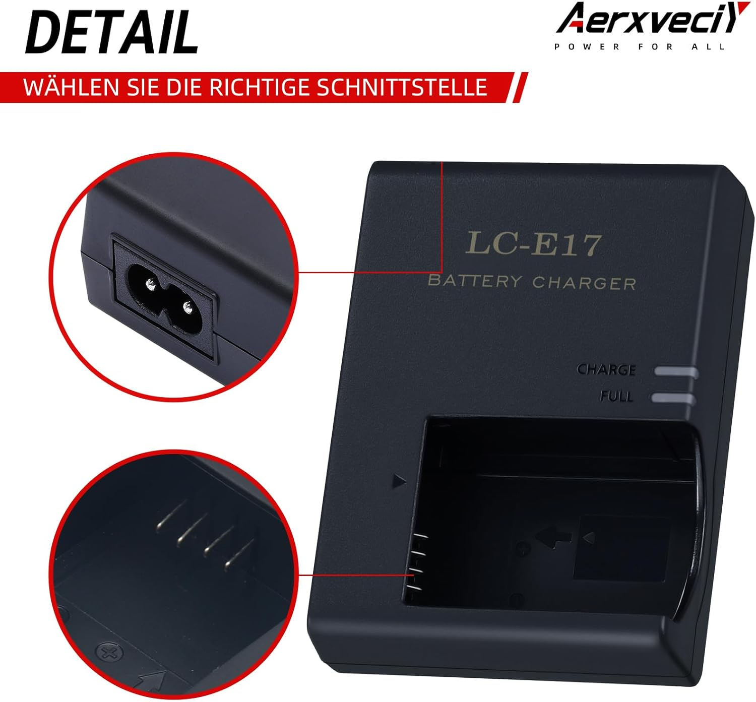 LC-E17 Battery Charger for Canon LC-E17 LP-E17 Battery for EOS Rebel T7I T6I T6S SL3 SL2 77D 8000D 800D 760D 750D 200D M6 M5 M3 Kiss X8I DSLR Cameras & More image number 2