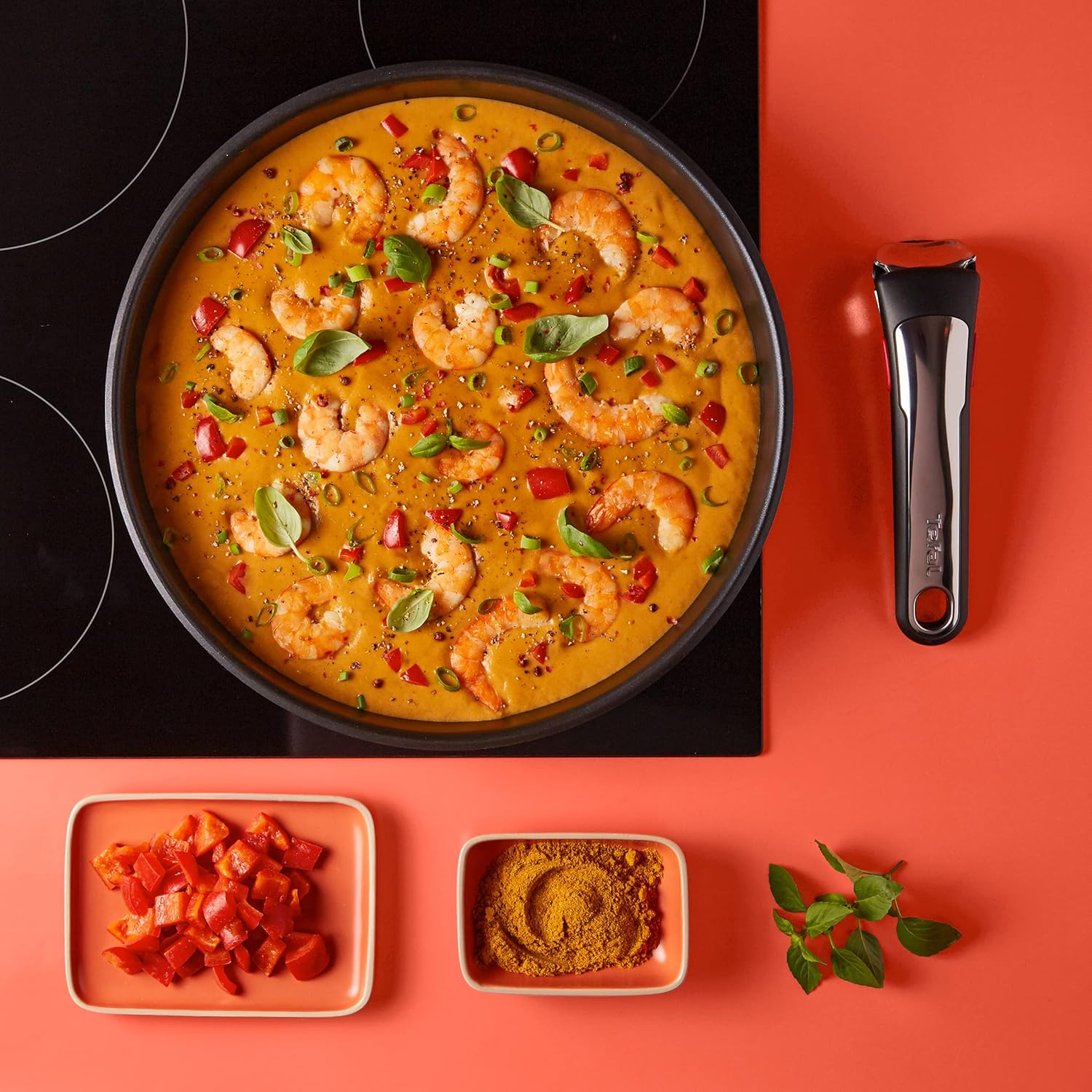 Tefal Ingenio Premium Removable Handle, Black, Stackable, Removable, 3-Point Security Lock, Expertise L9863202 image number 1