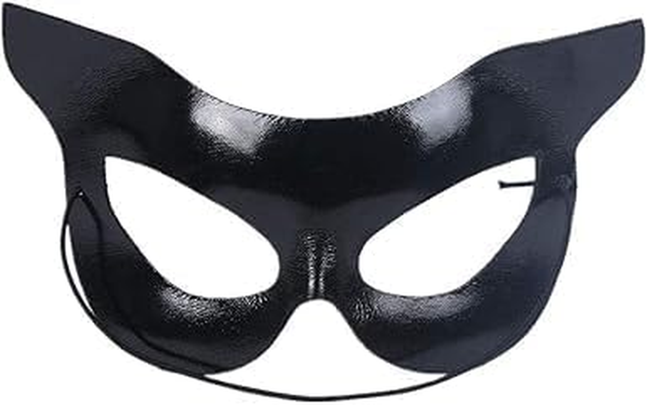 Women'S Cat Mask Black Cat Mask Half Face Cat Mask Halloween Costumes Masquerade Costume Party Accessory image number 5