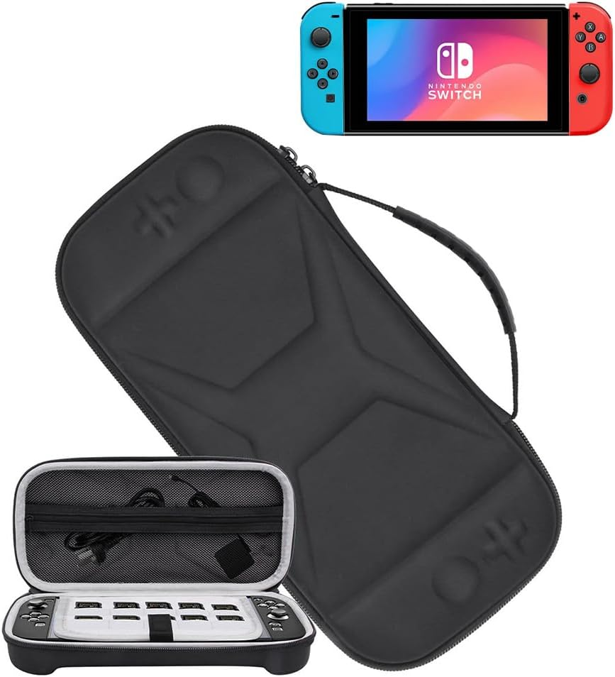MTSDM Hard Shell Travel Storage, Game Console Carrying Case, Game Console Skin Protective Storage Bag, Travel Carrying Case Bag, Dustproof Anti-Spatter Shockproof Pressure Resistant